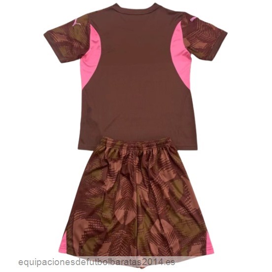 Nuevo Portero Conjunto De Niños Manchester City 24/25 Borgona Baratas